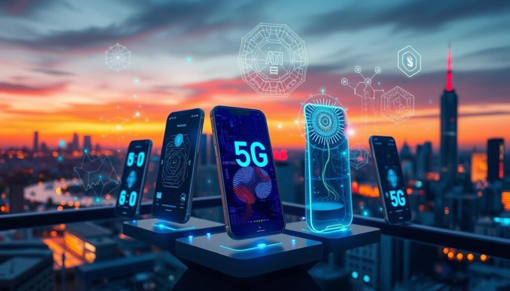 5G smartphones and AI technology